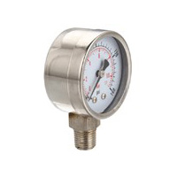 All-stainless steel case pressure gauge
